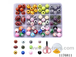 DIY Jewelry Set(Basketball Rugby Billiards + Scissors thread (12 grids))