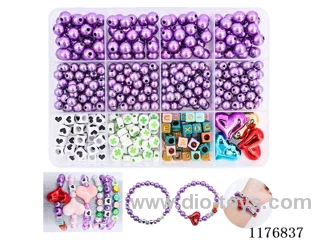 DIY Jewelry Set(6/8 mm Pearl + Letter bead + thread (12 grids))