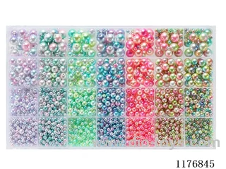 DIY Jewelry Set(4/6/8/10 mm Pearl + Thread (28 grids))
