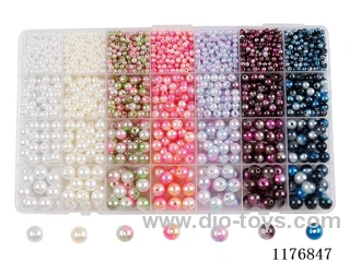 DIY Jewelry Set(4/6/8/10 mm Pearl + Thread (28 grids))