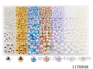 DIY Jewelry Set(4/6/8/10 mm Pearl + Thread (28 grids))