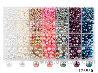 DIY Jewelry Set(4/6/8/10 mm Pearl + Thread (28 grids))
