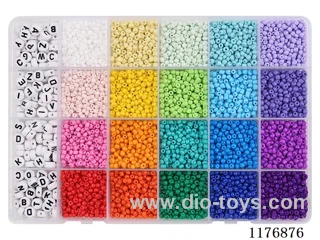 DIY Jewelry Set(3cm bead + letter bead + thread (24 grids))