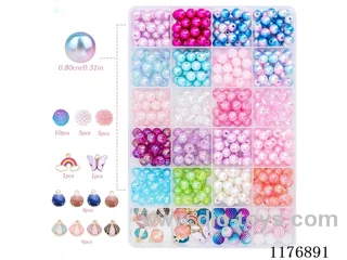 DIY Jewelry Set(8cm pearl + Pendant + Scissors thread (24 grids))
