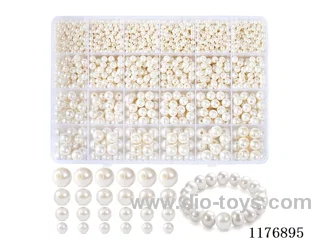 DIY Jewelry Set(4/6/8/10 mm Pearl + Thread (24 grids))