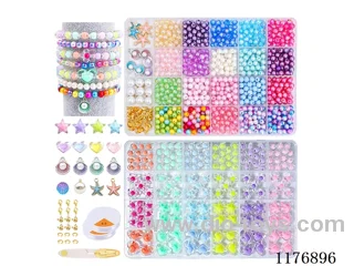 DIY Jewelry Set(6cm pearl + Pearl in pearl + Pendant + scissors thread wrapped buckle Lobster buckle (2*24 squares))