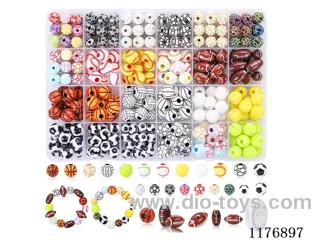 DIY Jewelry Set(DIY ball beads + Thread (24 bars))