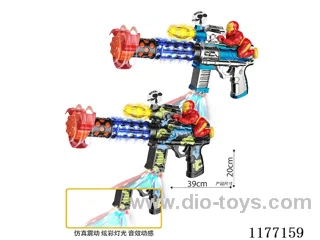 B/O gun/light/sound/action（2 colors mixed）