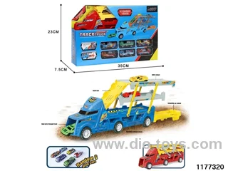 Ejector car with a tin car