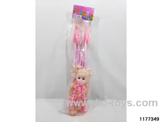 Plastic car +doll with IC included battery