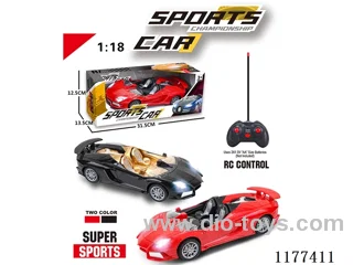 1:18 4ch rc car with light not included battery
