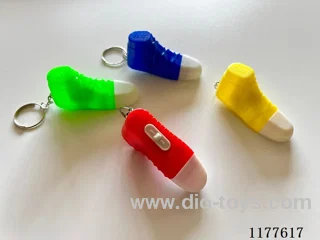 Key link shoe shape blue red double flashing light