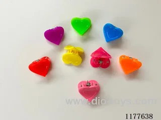 Solid color small peach heart hairpin 2000 PCS/medium pack