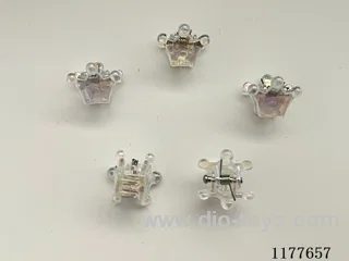 Transparent crown hair clip 2000 PCS/medium pack