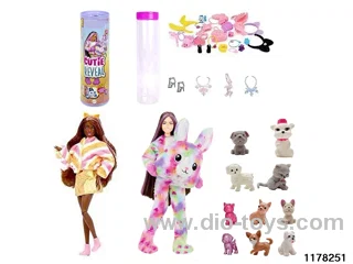 11.5 inch 12 jointed doll set