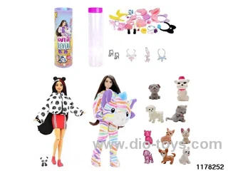 11.5 inch 12 jointed doll set