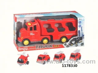 Fritional truck with lighting in display box