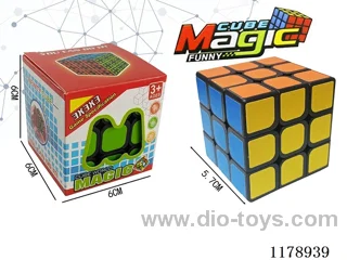 5.7 Six-Color Magic Cube with Holes and No Spring (Black Base)