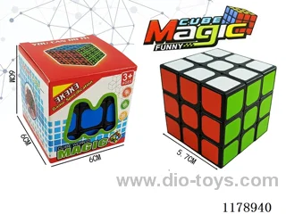 5.7 Six-color Frosted Rubik's Cube with holes and no springs (black background)