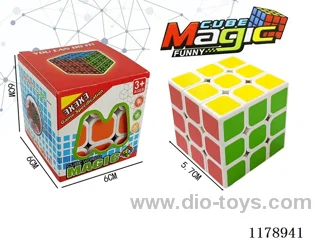 5.7 Six-Color Frosted Rubik's Cube with holes and no springs (white background)