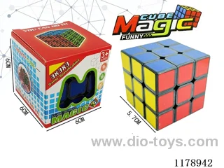 5.7 Six-Color Heat Transfer Rubik's Cube with holes and no springs (black background)