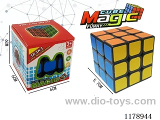 5.7 Six-Color Thermal Transfer Rubik's Cube without Hole and Spring (black background)