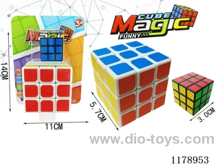 5.7 Magic Cube without holes and spring (white background) + 3.0 Magic Cube with six colors (black background)