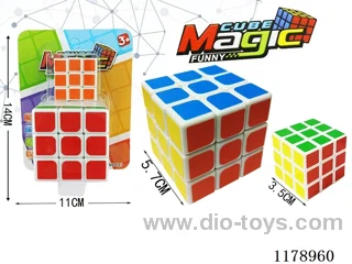 5.7 Holeless with Spring Six Color Magic Cube (white background) + 3.5 Heat Transfer Magic Cube (white background)