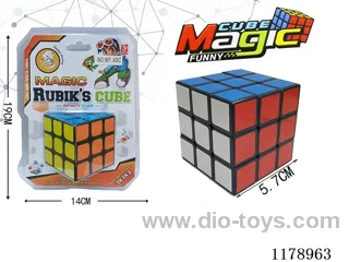 5.7 Magic Cube with Holes and no Spring in Six Solid Colors (black background)