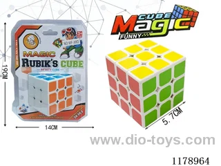 5.7 Magic Cube with Holes without Spring in Six Colors (white background)