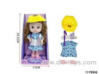 12 inch 28cm 19 jointed doll set W L/M