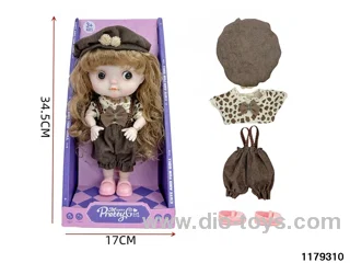 12 inch 28cm 19 jointed doll set W L/M