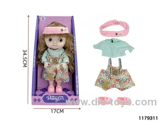 12 inch 28cm 19 jointed doll set W L/M