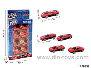 Alloy Skidding Car 4pcs