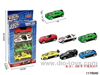 Alloy Skidding Car 4pcs