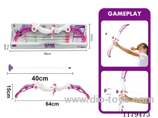 Sound and Light Bow and Arrow Set for Girls