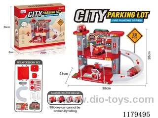 Firefighting Vinyl Vehicle - Two Level Parking Lot