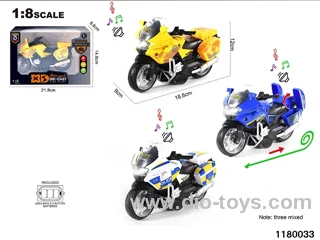 1:8 Alloy pull back car with lighted sound effects
