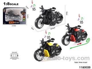 1:8 Alloy pull back car with lighted sound effects