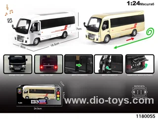 1:24 Alloy pull back car with lighted sound effects