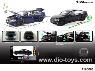 1:24 Alloy pull back car with lighted sound effects