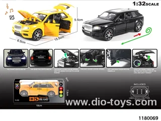 1:32 Alloy pull back car with lighted sound effects