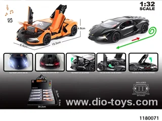 1:32 Alloy pull back car with lighted sound effects
