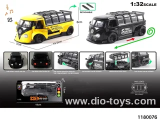 1:32 Alloy pull back car with lighted sound effects