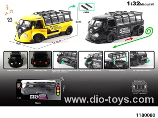 1:32 Alloy pull back car with lighted sound effects