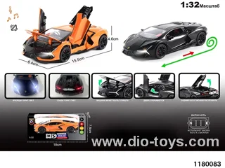1:32 Alloy pull back car with lighted sound effects