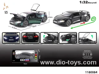 1:32 Alloy pull back car with lighted sound effects