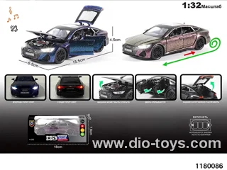 1:32 Alloy pull back car with lighted sound effects