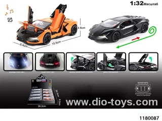 1:32 Alloy pull back car with lighted sound effects