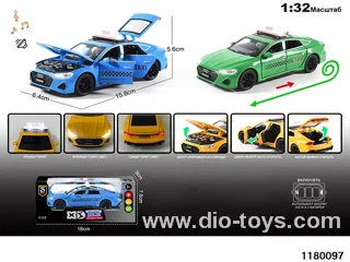 1:32 Alloy pull back car with lighted sound effects